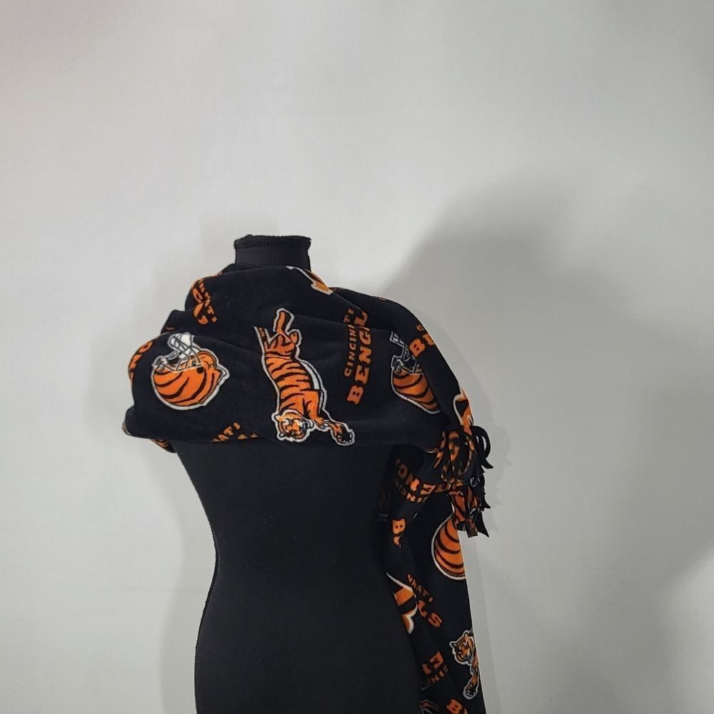 Cincinnati Bengals Black and Orange Scarf